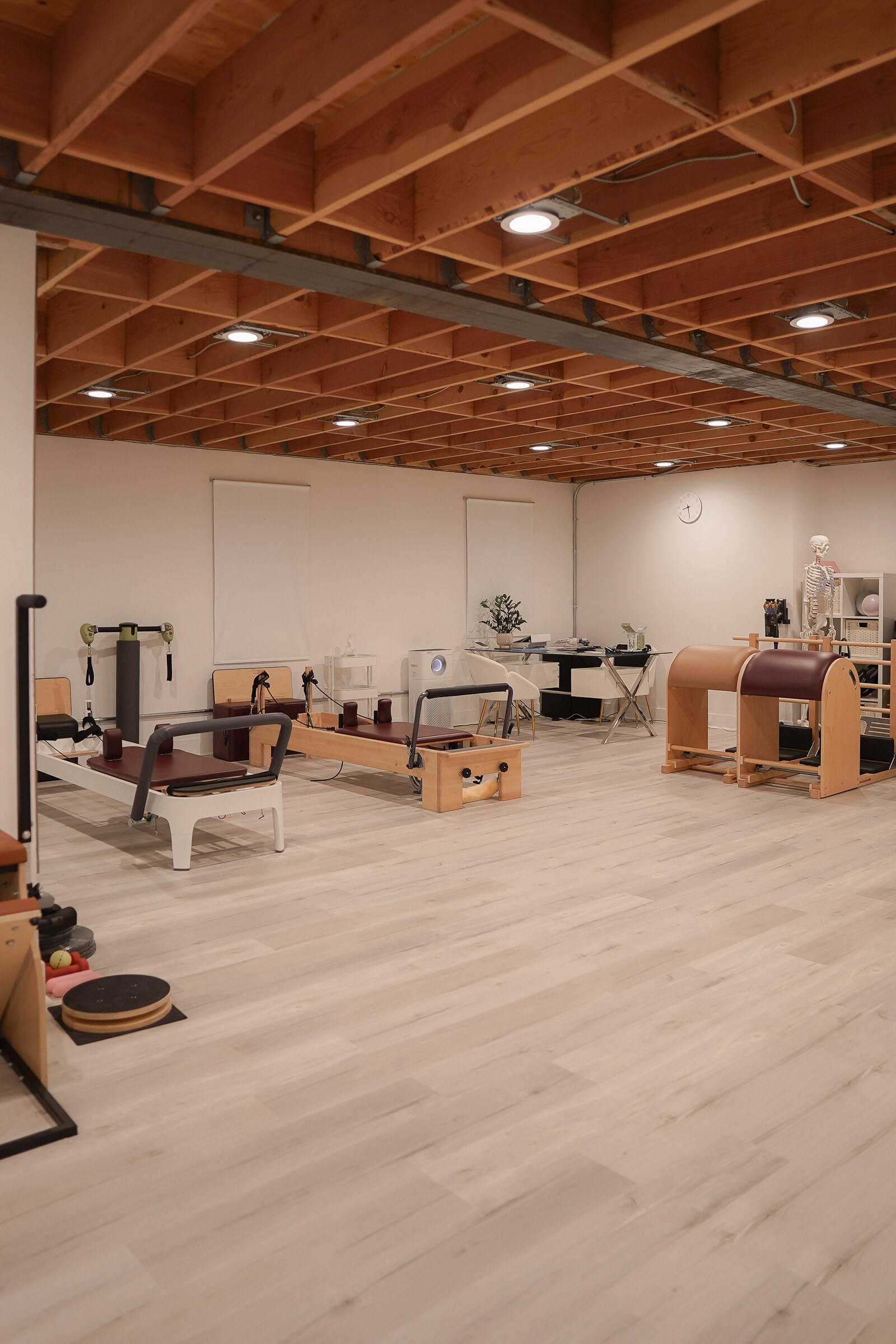 Private session equipment at Forte Pilates — reformer and apparatus ready for a 1:1 class